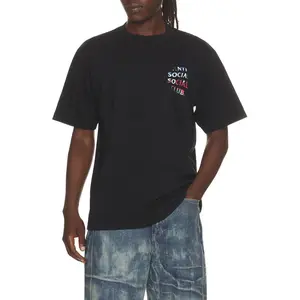 Anti Social Social Club Fine Wind Clear Morning Tee in Black