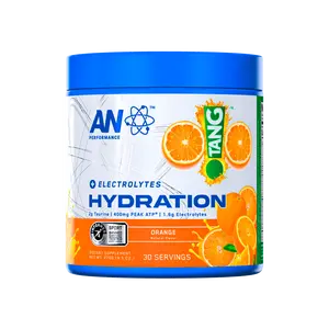 TANG x AN Performance Electrolyte Drink Mix | Zero Sugar Hydration Powder | Magnesium + Calcium + Potassium | Tang Orange | 30 Servings