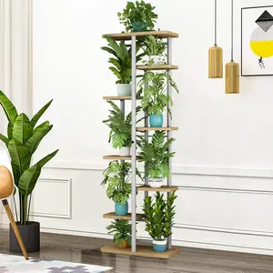 dealsforyoudays Plant Stand 8 Tier 9 Potted Multiple Flower Pot Holder Shelf Indoor Outdoor Planter Rack Storage Organizer for Patio Garden Corner Balcony Living Room
