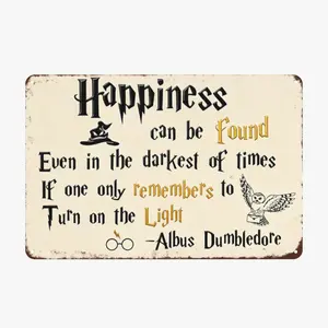 Wizard Theme Retro Weatherproof Tin Aluminium Wall Sign Hanging Plaque Decor for Room Pub Home summervibes 20x30cm 8x12inch