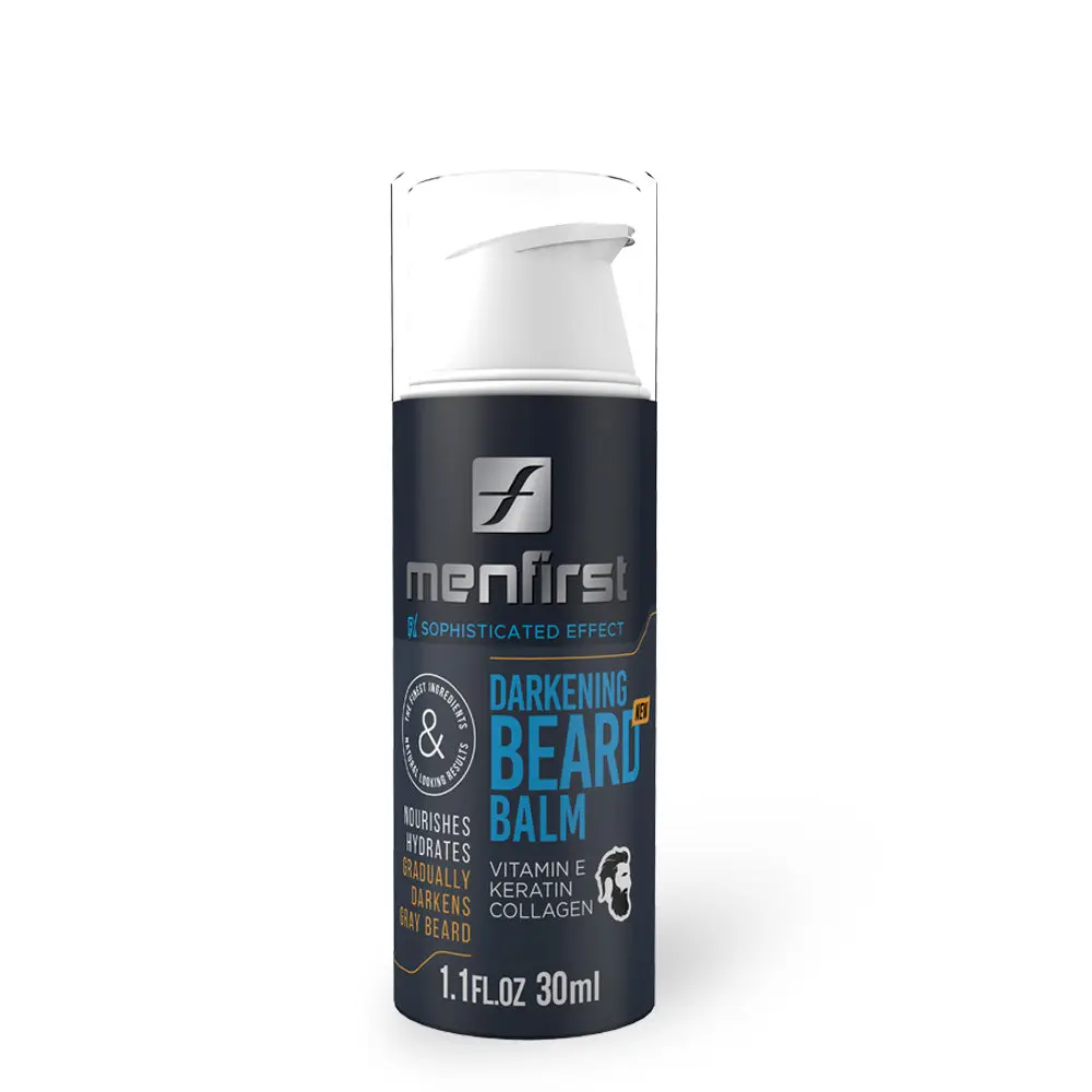 Menfirst - Darkening Beard Balm - Nourishes and Conditions - 1 Pack - 1.1 Oz Each