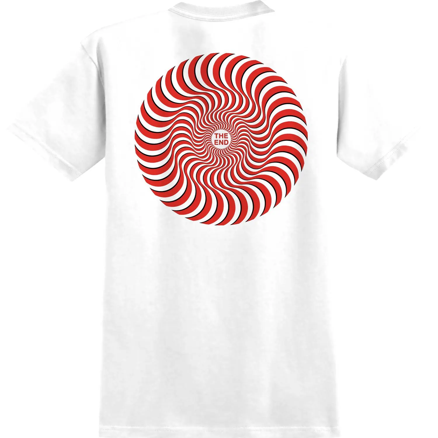 Spitfire Wheels Shirt Classic Swirl Overlay White/Red/Black