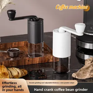 Mini Manual Coffee Grinder with Multiple Adjustable Settings, Portable Hand Coffee Bean Mill with 30g Capacity, Conical Burr Coffee Grinder with Crank for Travel, Camping, Office, Espresso, Pour Over Tea