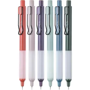 - Retractable Gel s, 6 Pack,  , Black Gel s Fine Point 0.5mm, Fast Dry