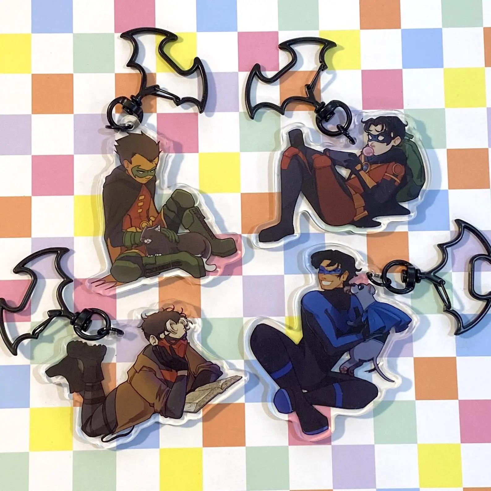 Bird B0ys Acrylic Keychains , Halloween gifts