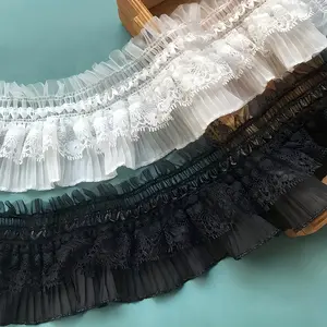 Elastic Roll 7cm Wide for Clothing Edging & Handmade Decoration, and Colors Available, Ideal for Sewing Projects, Elegant Lace Trim