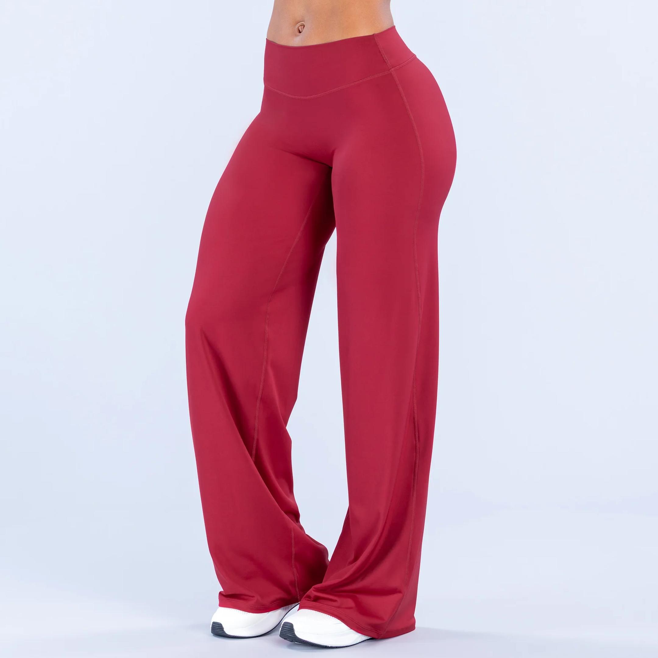 DEEFY Sav Wide Leg Pants High Waisted Flare Yoga Pants Tummy Control Butt Lifting Leggings Workout Gym Athletic Lounge Pants Women Spandex