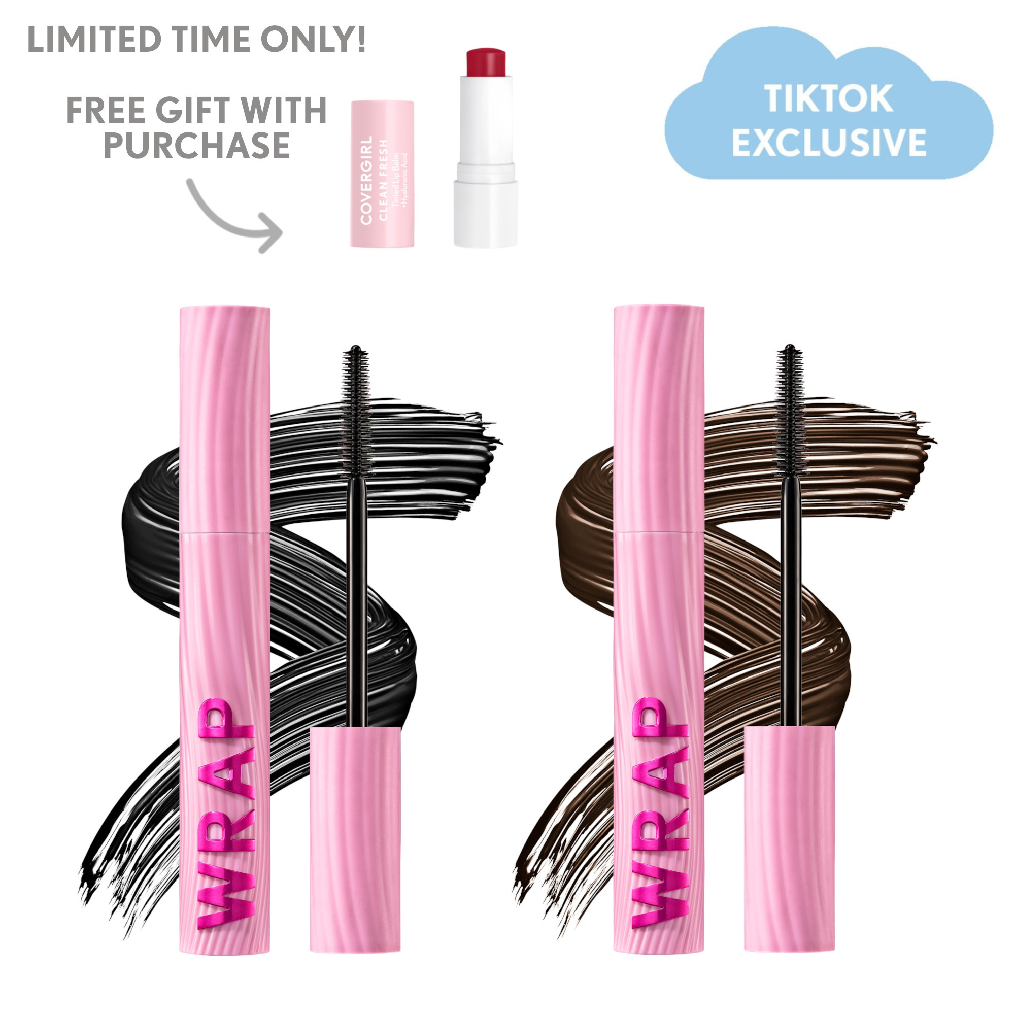 COVERGIRL Eye Enhancer Wrap Tubing Mascara Duo Bundle