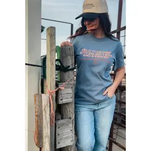 Baling Twine Graphic Tee in Blue Jean
