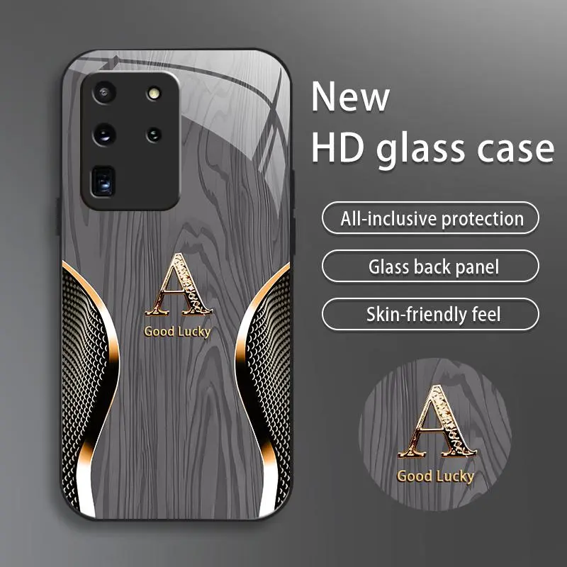 Suitable for [Galaxy S20 Ultra 5g] Brand new premium phone case, drop-proof and fingerprint-resistant，sophisticated and minimalist design, with 26 English letters to choose from YM99