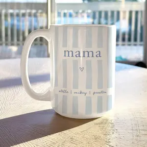 Custom Mama Name Mug, Personalized Mom Mothers day Gifts with Names For Birthday Gifts For Her Mama Mom Coffee Cup