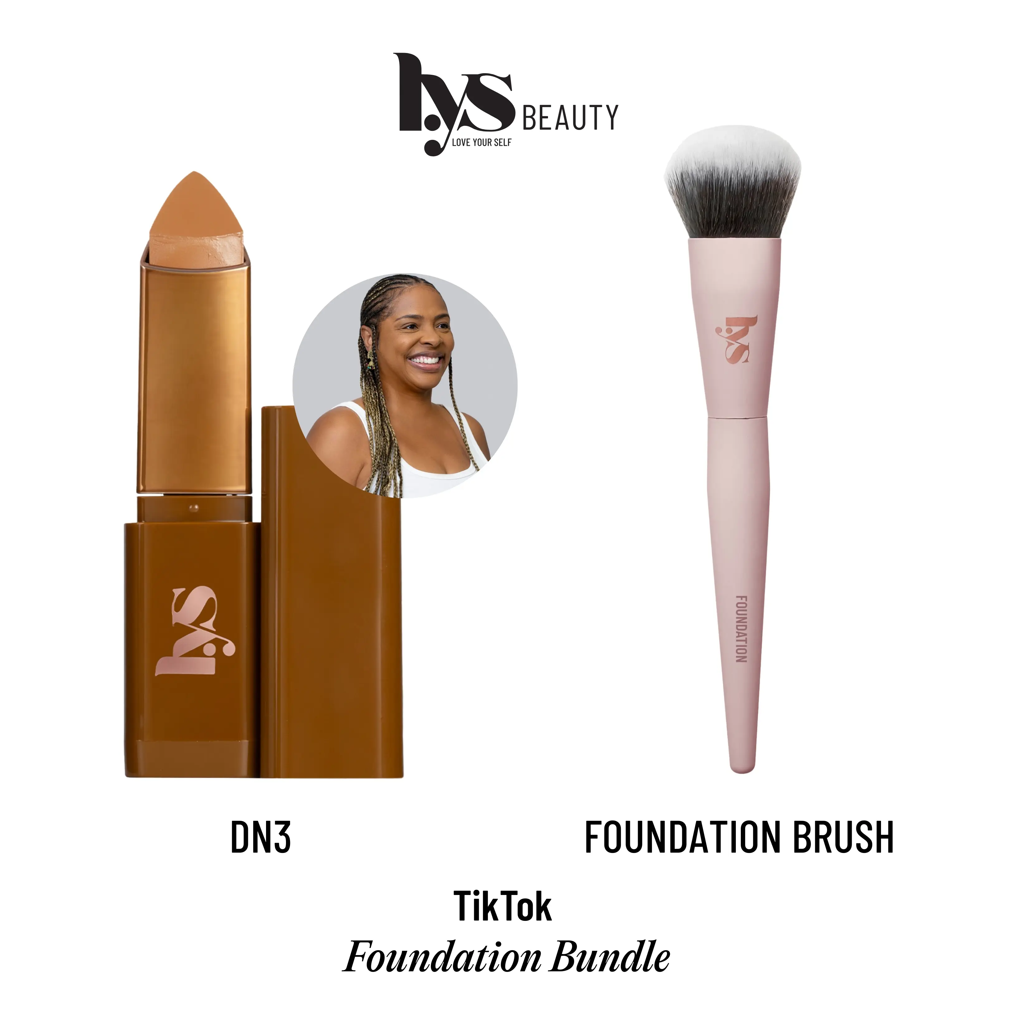 LYS Beauty Triple Fix Blurring Skin Tint Foundation Stick + Brush Bundle LYS Beauty Triple Fix Blurring Skin Tint Foundation Stick + Brush Bundle