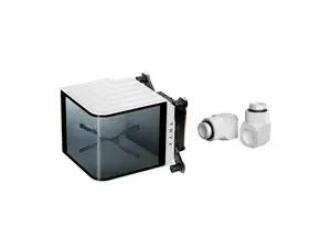 TRYX Panorama CPU Water Block White 6.67'' AMOLED Curved Screen 3D Anamorphic Effect Display 2K@60Hz Customizable Content for Intel LGA 1700/1851/1200 AMD AM5/AM4 (L-P0CL-DS0M-G0W)