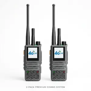 4G LTE Walkie Talkie, Premium Long Range Two-Way Radio, Portable Push-to-Talk Communicator for Team Coordination, Outdoor & Work