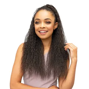 Janet Collection Ponytail Noir Drawstring Berry