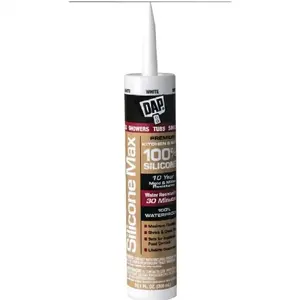 Dap 268046 10.1 oz Kitchen & Bath Silicone Sealant, White