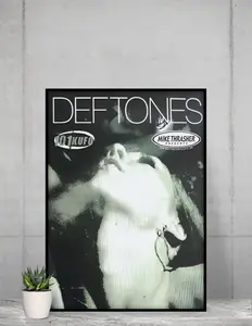 Defttones Around The Fur Album Poster Prints Abstract Face Design Artistic Home Decor 8x12 12x18 16x24 20x30 24x36 Frameless