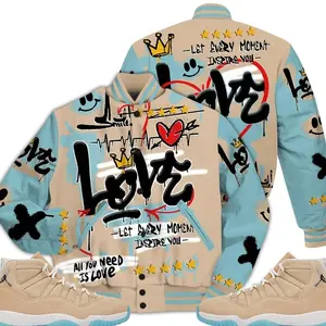 11 H-Town Varsity Jacket, Retro H Town 11s Outfits Shirt, Happy Love Beats Graffiti Outfits Streetwear Unisex Sneaker Matching Shirts