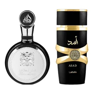 (2pc Bundle Pack) Asad + Fakhar Men by Lattafa EDP Spray, 3.4oz