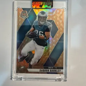 Saquon Barkley, 2025 Panini Mosaic CASE HIT Honeycomb, SSP, Philadelphia Eagles Trading Card