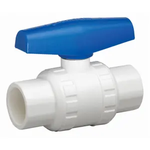 VBVP40E7B Solvent Ball Valve, White - 1.5 in.