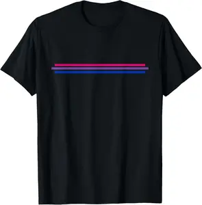 100% Cotton Bisexuality Flag LGBT Bi Pride Co. T-Shirt