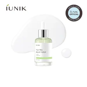 IUNIK Tea Tree Relief Serum | Calming & Oil Balancing for Oily, Sensitive & Trouble-Prone Skin | 50ml / 1.69 fl oz