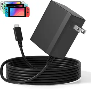 39W Charger for  ,15V 2.6A AC Adapter Compatible with  Lite, OLED, Steam Deck - Support TV Mode Fast  with 5FT USB C Cord