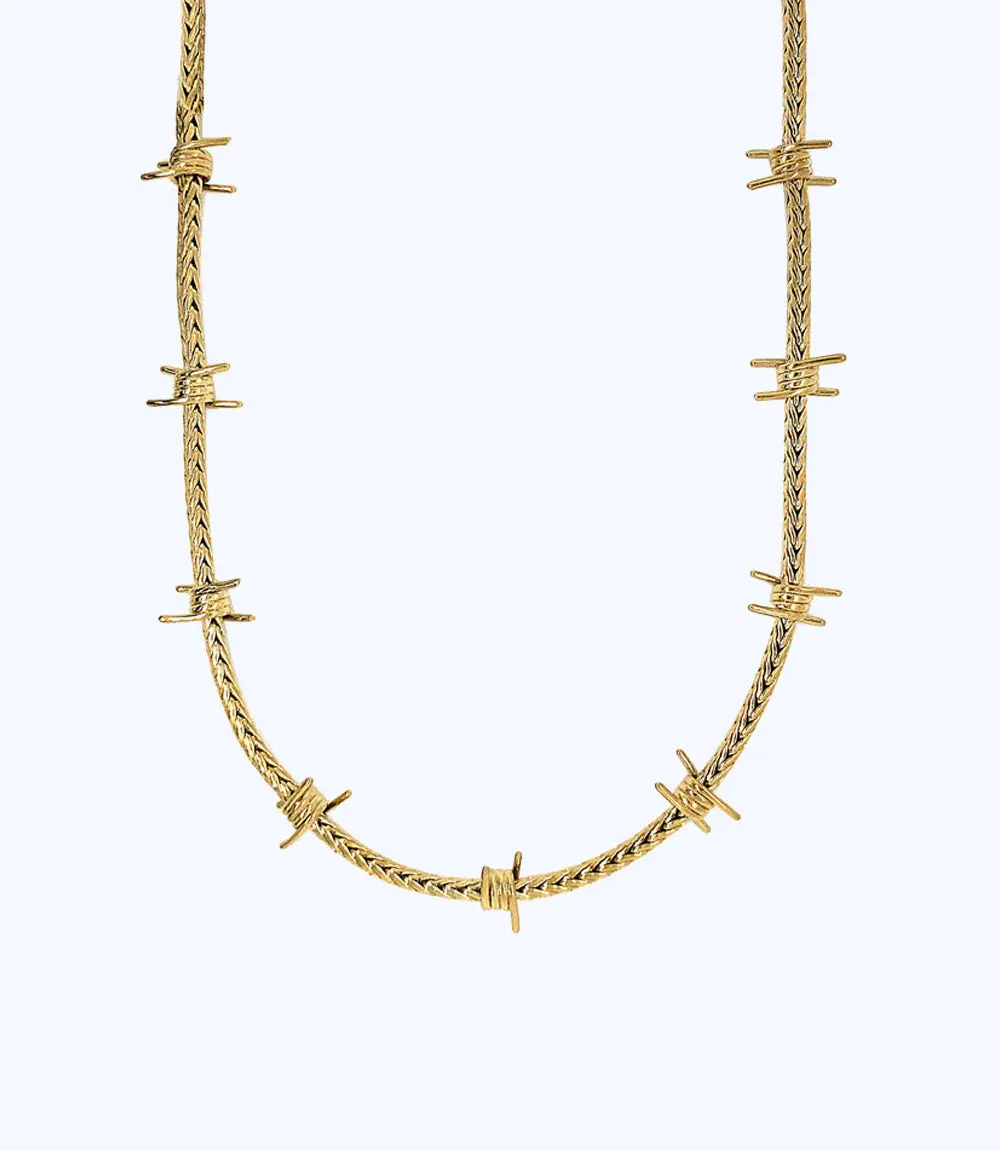 The Gold Barbed Wire Chain