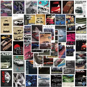 50PCS JDM Modified Car Poster Graffiti Stickers, Car Decals, Car Decoration, Sticker For Cars - Decor for Guitar, Notebook, Luggage, DIY Waterproof