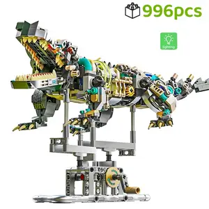 Creative Mechanical Crocodile STEM Building Blocks, 1 Box DIY Desktop Decoration, Birthday Gift, Enhance Hands-on Skills