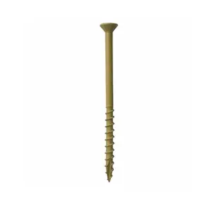 Grip-Rite 3 in. Tan No.9 Star Screw Fastener - 5 lbs, Case of 4, Fastener Design Keeps Pace