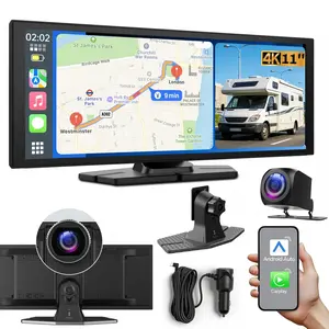 ConewVehicle 11.4" Big Wireless CarPlay Screen Watch Youtube/Netflix/TikTok While Parked Auto-Connect, iPhone 8–15+ & Android 11+ Any Car Upgrade fathersdaygift