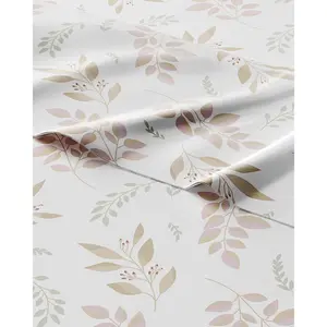 Unlimited Kids Leaves Full 4 Piece Sheet Set - Boys, Girls, Teens, Toddler - Easy Fit Deep Pockets - Ultra Soft, Cooling & Breathable Sheets - Cute, Cozy, Fade and Wrinkle Free - Machine Washable