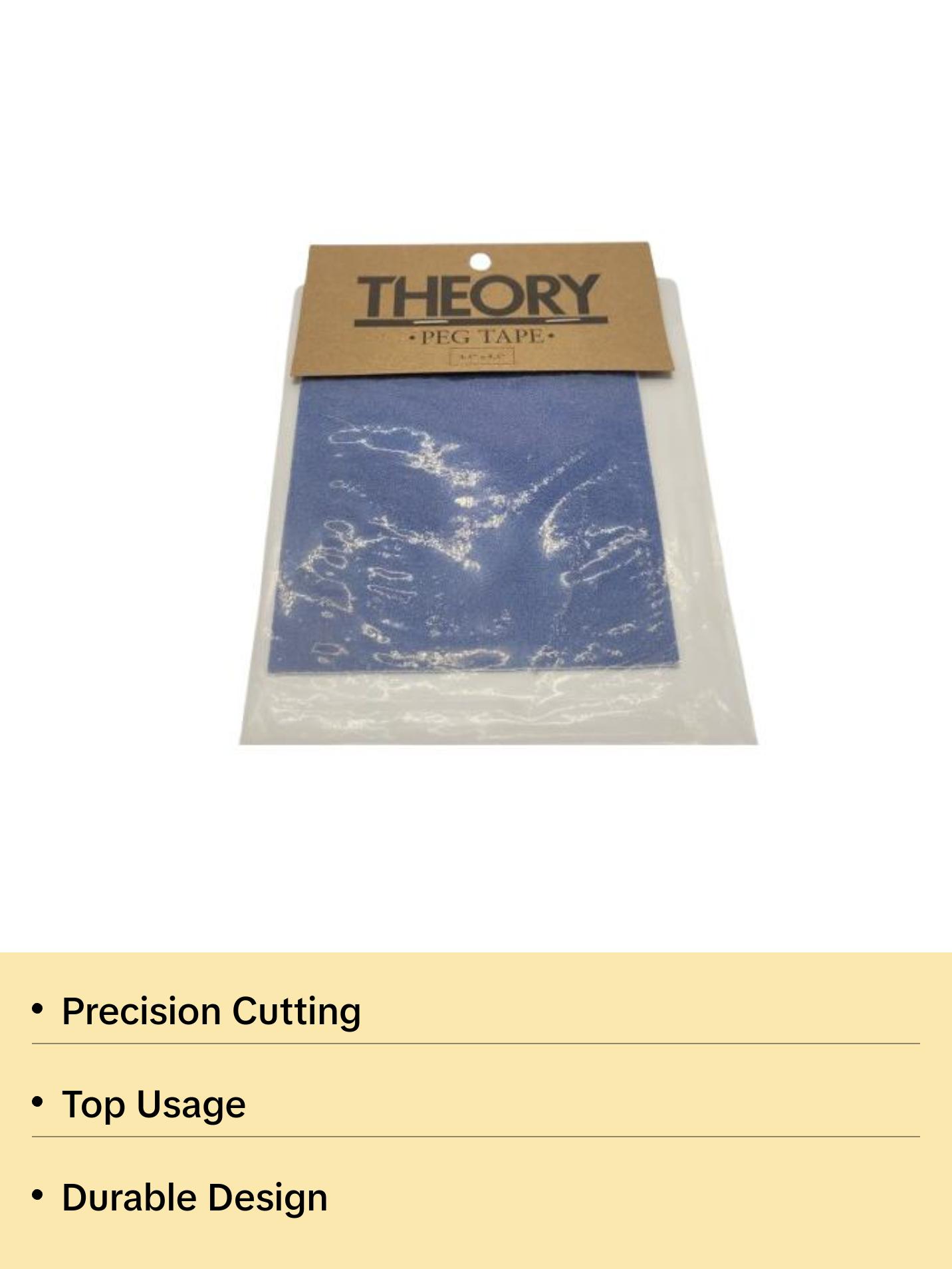 THEORY PEG GRIP TAPE Blue 4.5" x 4.5" - High-Density Packing for Versatile Use in Various Applications