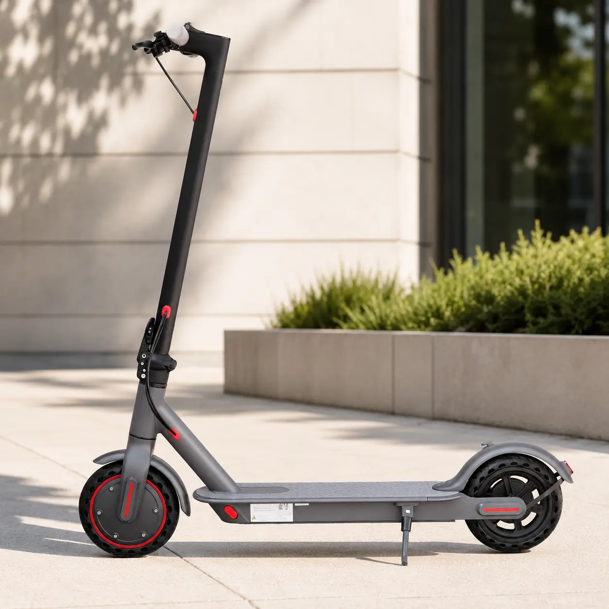350W Foldable Electric Scooter for Adults, 19MPH Top Speed 15 Mile Range, IP64 Waterproof Commuter E-Scooter, Smart APP Control, Dual EABS Drum Brakes, One Step Fold Aluminum Frame Max 265LBS Load