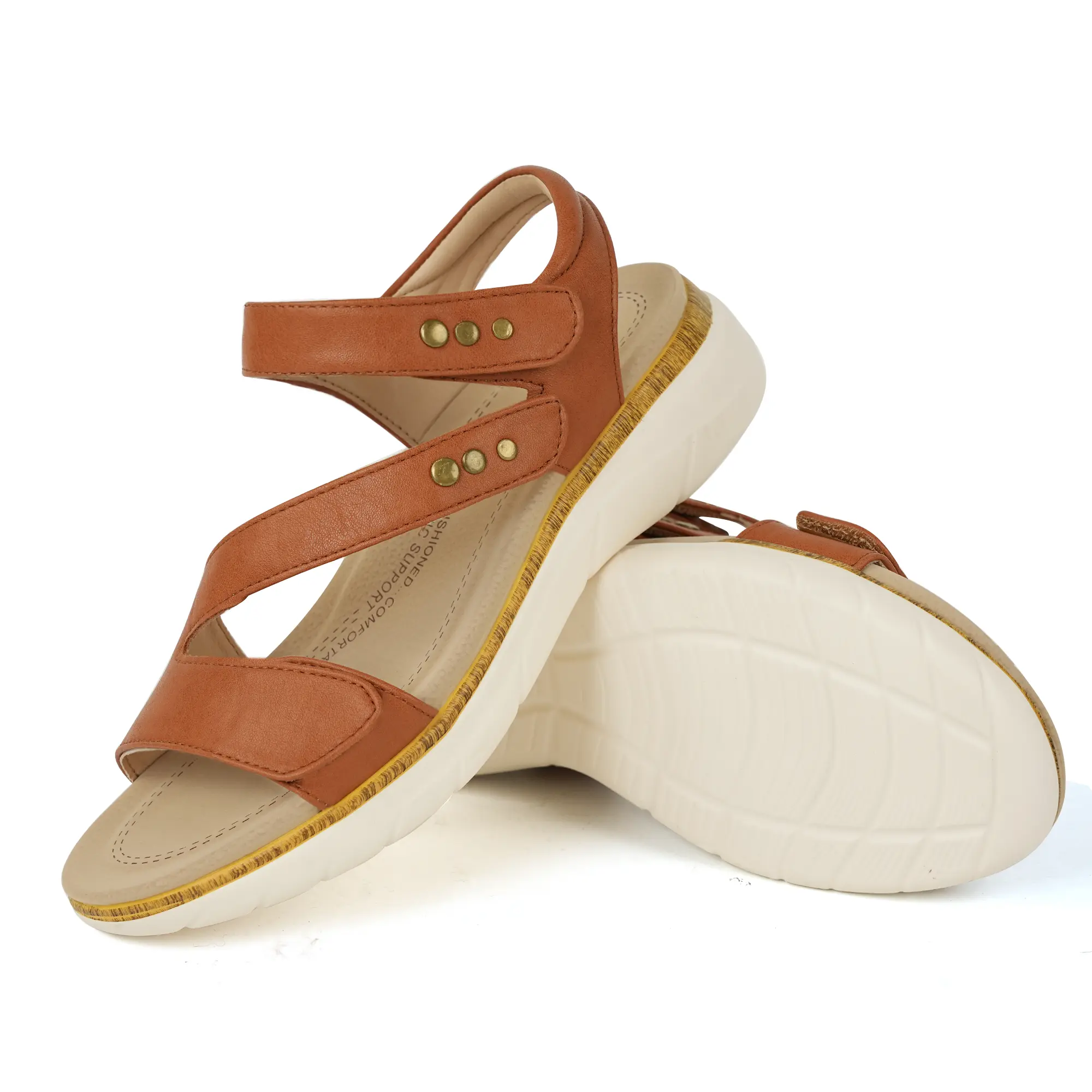 Ortho+rest Women's Open-Toe Wedge Arch Orthopedic Casual Sandals - Waterproof Women's Footwear with Arch Support, Cushioning, Walking Shoes for Summer Daily Elegance, Arch Orthopedic Women's Casual Sandals