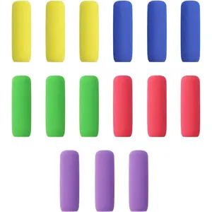 Pencil Grip Soft Foam Pencil Grips for Handwriting 1.5 Inch Comfort Pencil Holder for Writing Aid 5 Color (15 Pcs Classics)