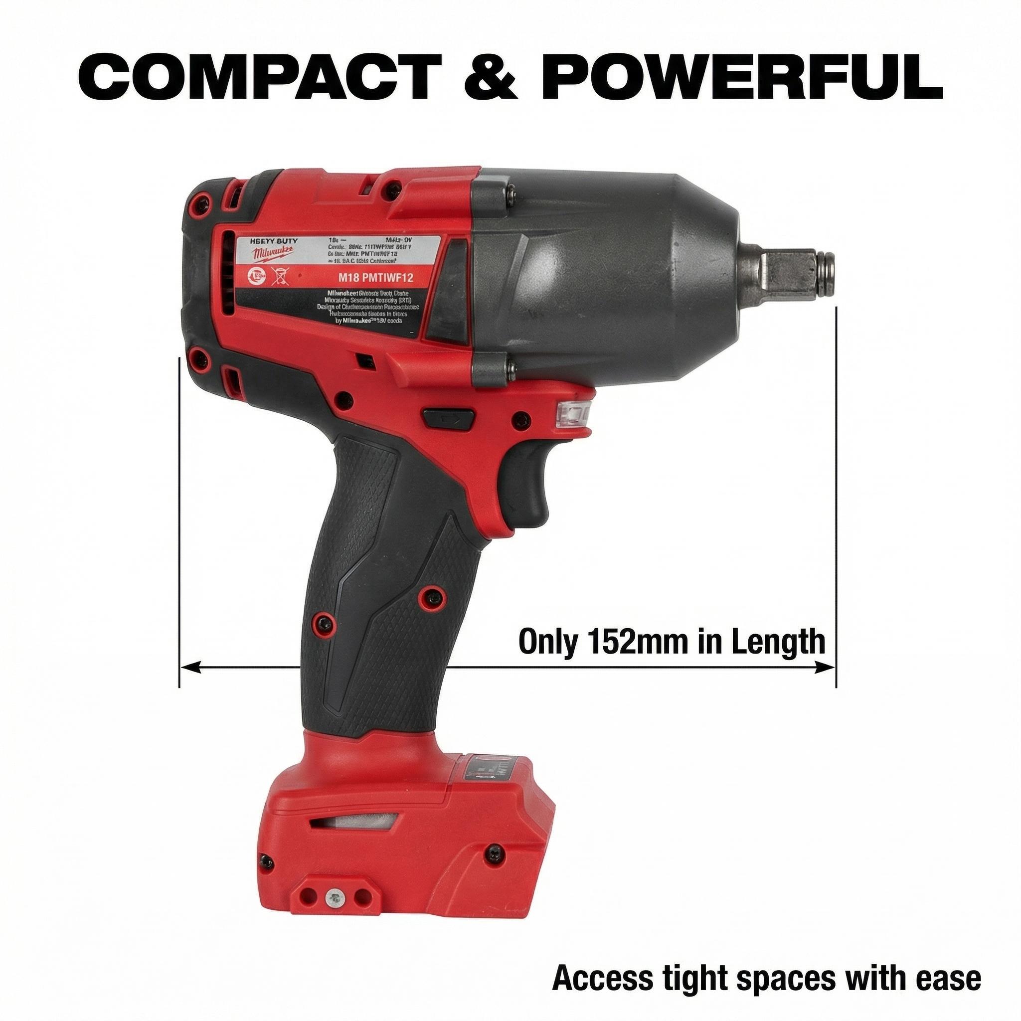 Milwaukee FMTIWF12 18V Impact Wrench for Heavy Duty Use
