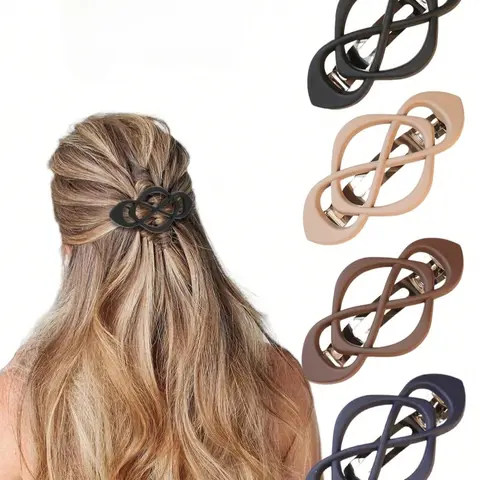 Women & Girls Claw Clips, Hair Claws Set, Ponytail Claw Clip, Random Color Hair Accessories for Thick/thin Long Short Hair, Fashionable Styling Tools for Women & Girls, Claw Clip Pack, Hairclips, Hair Style Accessory