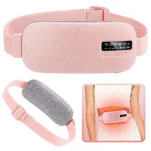 Smart Warmth Belt for Women, 5 Heat Settings, 4 Vibration Modes, 2 Timer Options, Abdominal & Waist Massage, Essential for Menstruation, Menstrual Heating Pad