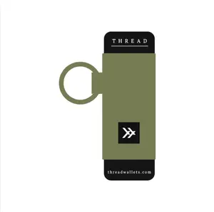 Thread Wallets Olive Lip Balm Holder