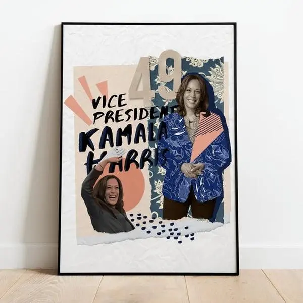 Kamala Harris Unframed Poster, Kamala Harris Wall Art, Revolutionary Kamala Harris Wall Decor, Woman Leader Unframed Poster TTM3L-129