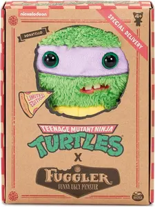 Fuggler toymonster Funny Ugly Monster Ninja Turtles Special delivery Nickelodeon Plush Figure Collection (Donatello), Green