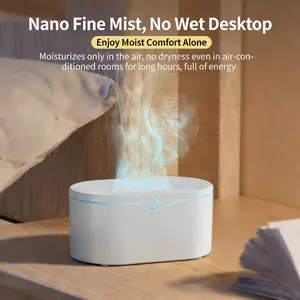 Silent Mist Flame Aroma Machine Desktop Ornament, Essential Oil Diffuser for Home Decor & Relaxation, Perfect Gift Idea