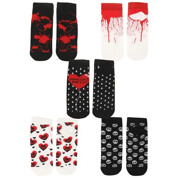 Goth 5-Pack Valentine's Day Socks Goth 5-Pack Valentine's Day Socks
