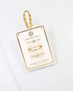 Newbury CZ Ring Set Gold