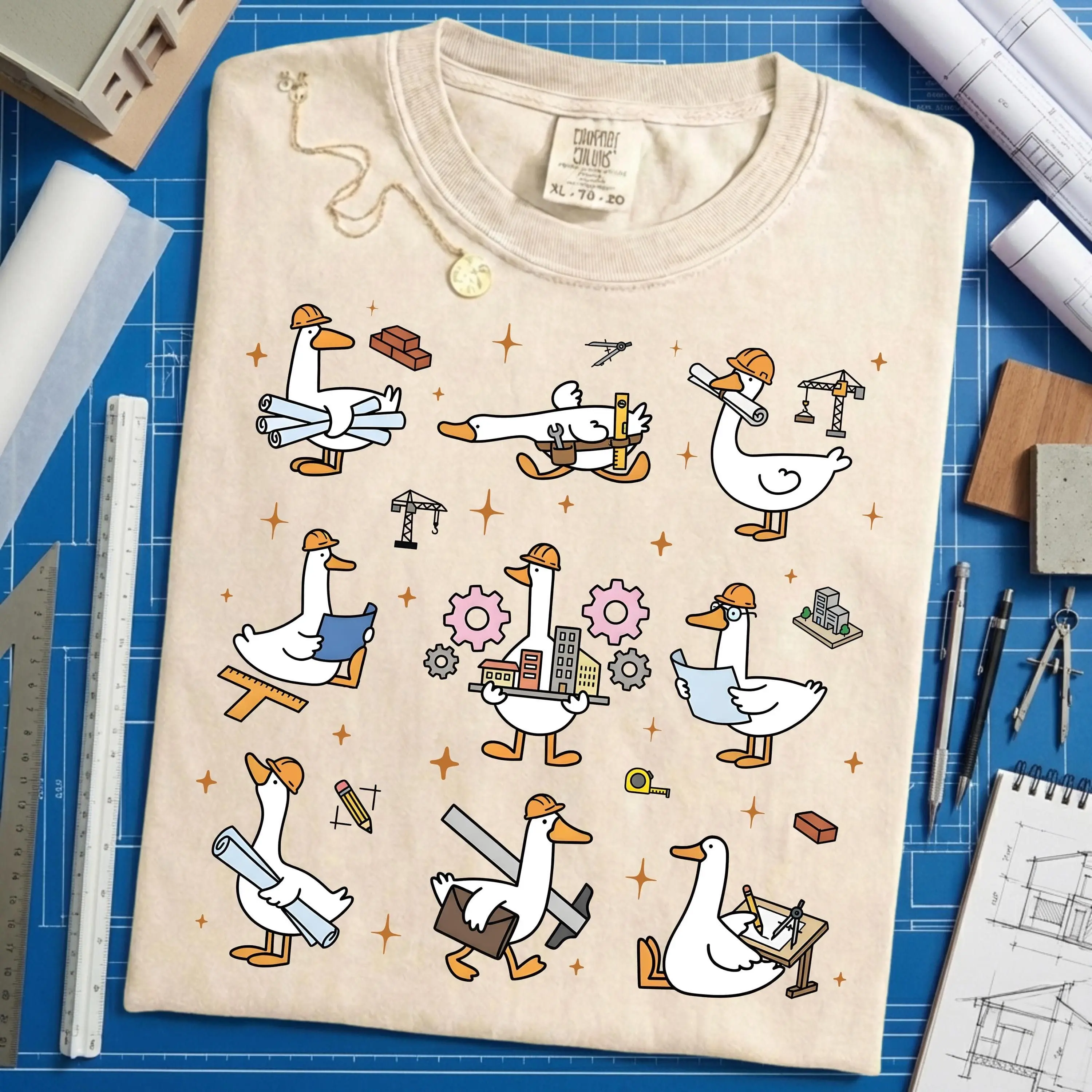 Silly Goose Architect Shirt, Designer House Gift, Designer Crewneck, Funny Goose Shirt, Trendy Tee, Architect Crewneck, Gift For Him