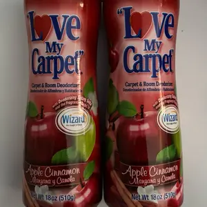 Love My Carpet 2 pk Apple Cinnamon Carpet & Room Deodorizer 18 oz Each with Deodorizing & Fragrance