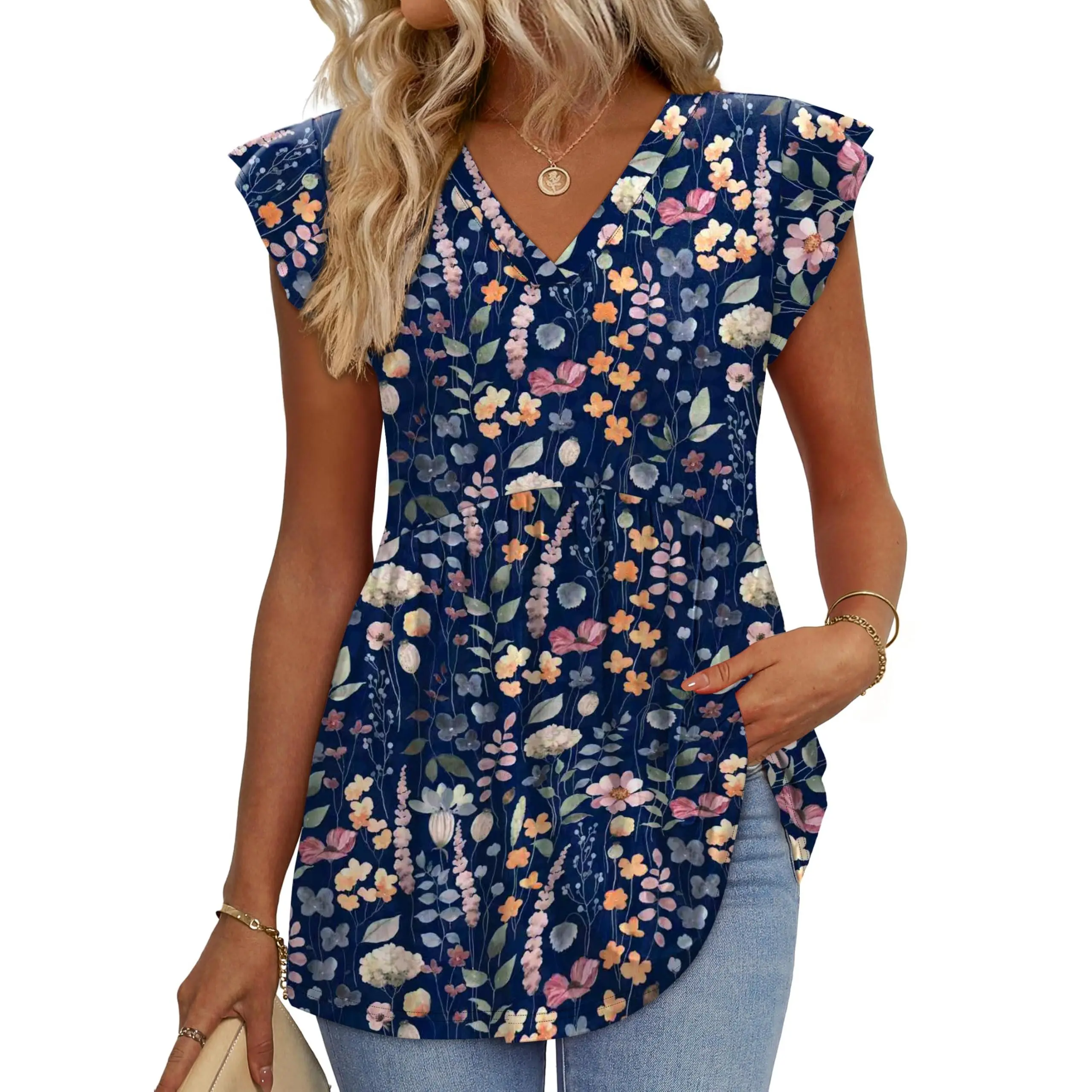 Floral Navy